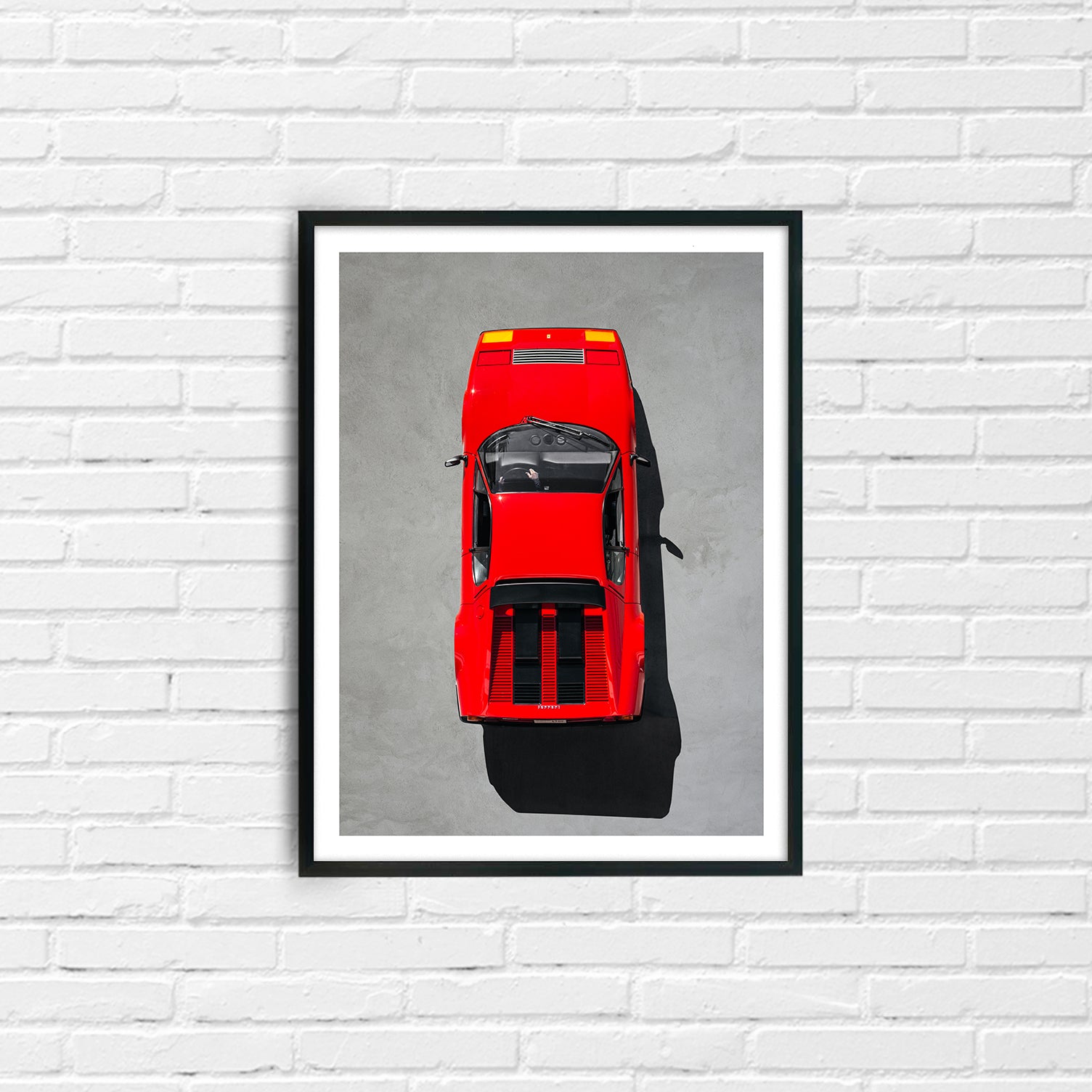 Ferrari 512bb print, ferrari print,  vintage ferrari print