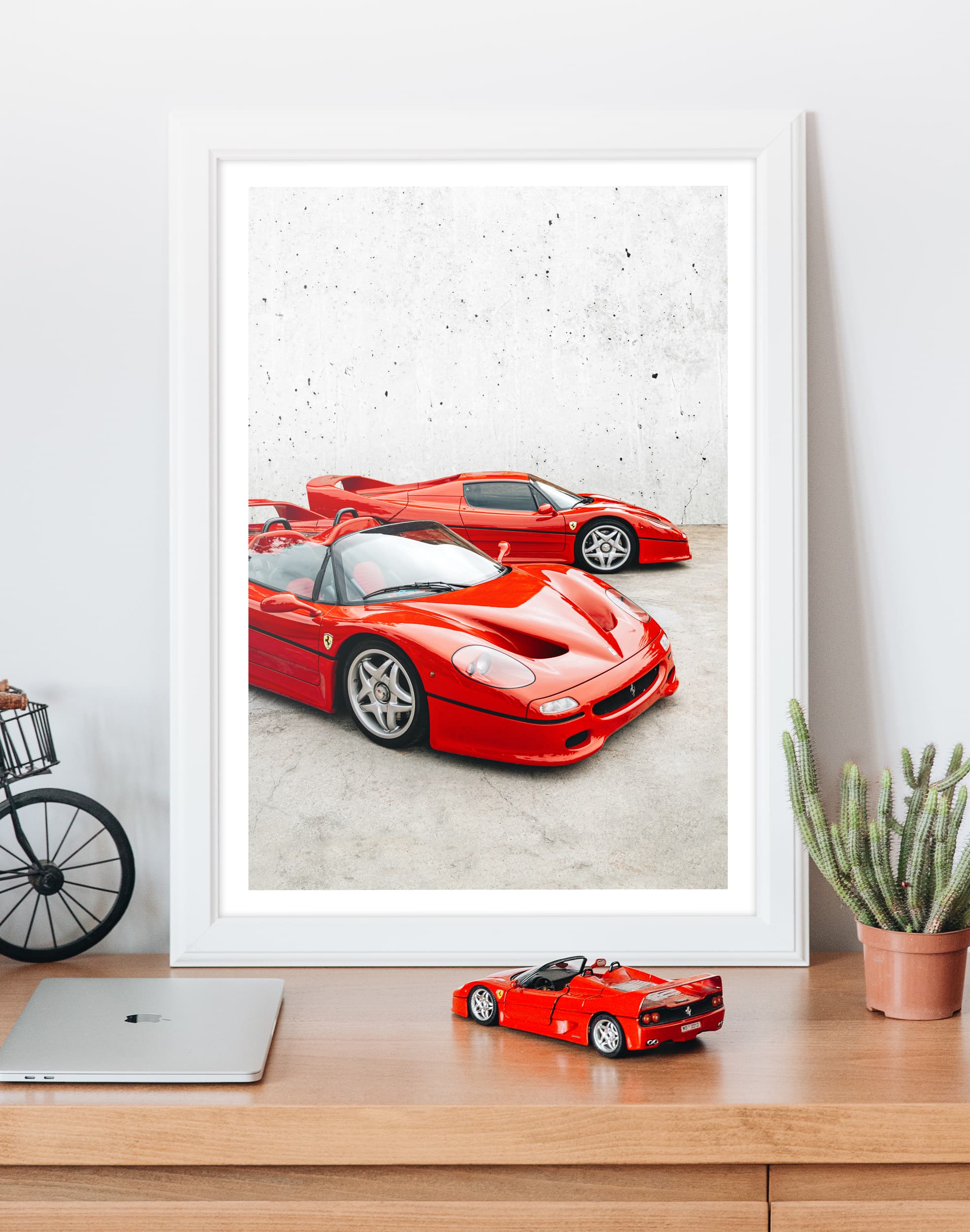 ferrari f50 , car poster, automotive art, classic car