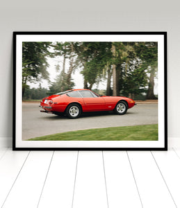 Ferrari daytona 365 gtb print, ferrari print,  vintage ferrari print