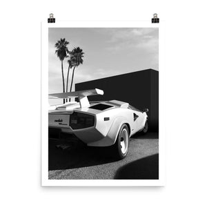 Lamborghini Countach print, Countach print, car print