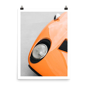 Lamborghini miura, eyelashes, car posters, automotive prints, art