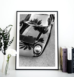 Lamborghini miura, eyelashes, car posters, automotive prints, art