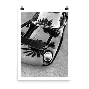 Lamborghini miura, car posters, automotive prints, framed art