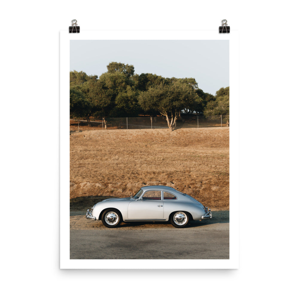 Porsche 356 print, classic Porsche art, automotive prints