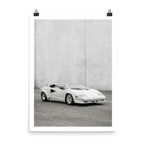 Lamborghini Countach Vertical Print