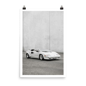 Lamborghini Countach Vertical Print