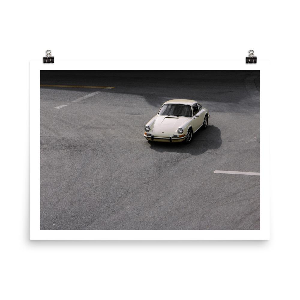porsche 911 print, car prints, automotive art, vintage porsche