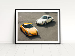 porsche 911 print, car prints, automotive art, vintage porsche